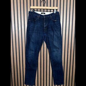 NUEW Jeans 32 x 32 Mens Blue Skinny Ray Tapered Dark Wash Denim